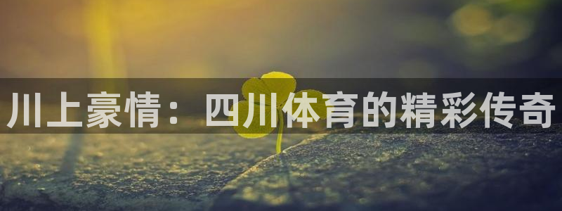凯发官网下载平台注册流程图：川上豪情：四川体育的精彩