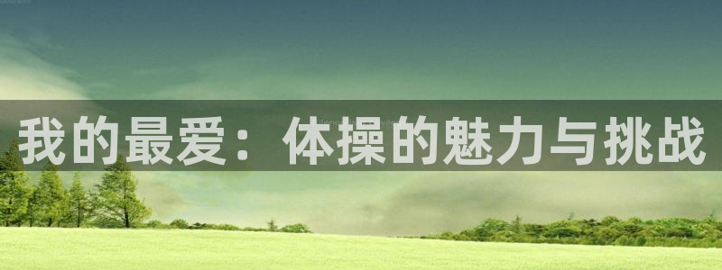 凯发官网下载平台注册：我的最爱：体操的魅力与挑战