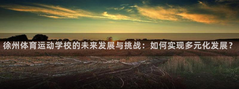 凯发官方正版app娱乐：徐州体育运动学校的未来发展与挑战：如